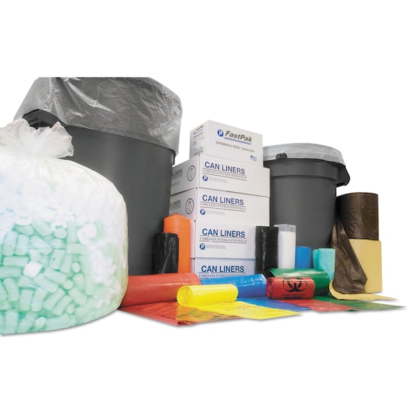 Integrated Bagging Systems 60 gal Trash Bags, 38 in x 60 in, Heavy-Duty, 0.63 mil, Clear, 200 PK S386016N - main